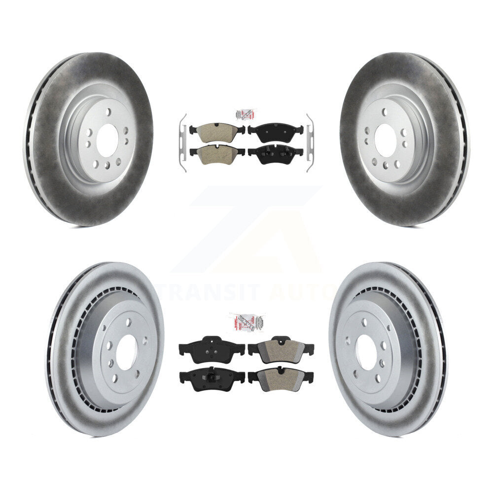 Front Rear Semi-Metallic Pad Coat Brake Rotor Kit For Mercedes-Benz ML350 GL350 GL320 G55 KGA-103088