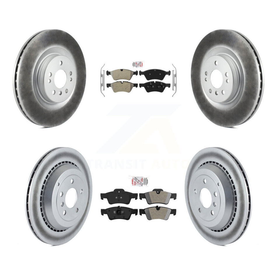 Front Rear Semi-Metallic Pad Coat Brake Rotor Kit For Mercedes-Benz ML350 GL350 GL320 G55 KGA-103088