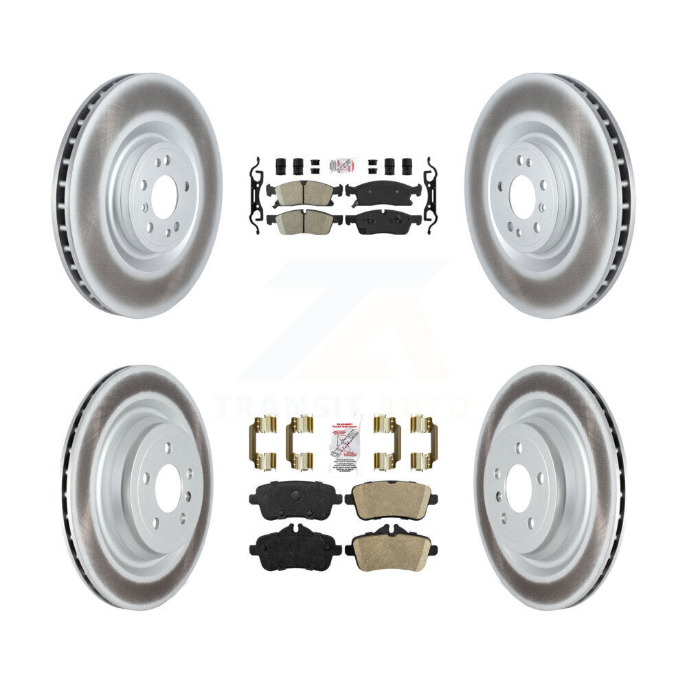 Front Rear Ceramic Pads And Coated Disc Brake Rotors Kit For Mercedes-Benz GLS450 ML250 KGA-103136