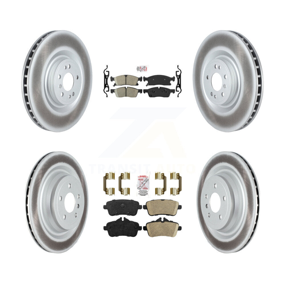 Front Rear Ceramic Pads And Coated Disc Brake Rotors Kit For Mercedes-Benz GLS450 ML250 KGA-103137