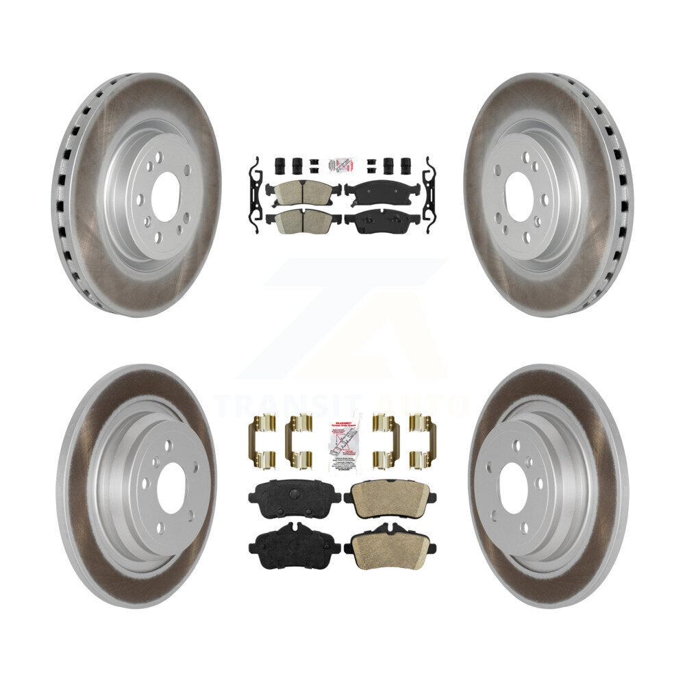Front Rear Ceramic Pad Coat Brake Rotors Kit For Mercedes-Benz ML350 GLE350 ML250 GLE300d KGA-103142