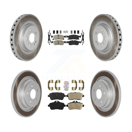 Front Rear Ceramic Pad Coat Brake Rotors Kit For Mercedes-Benz ML350 GLE350 ML250 GLE300d KGA-103142