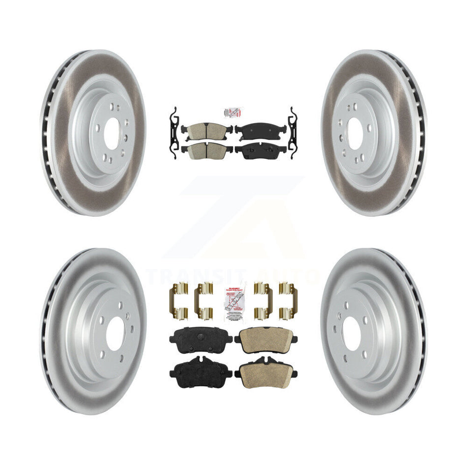 Front Rear Ceramic Pads And Coated Disc Brake Rotors Kit For Mercedes-Benz GLE400 KGA-103151