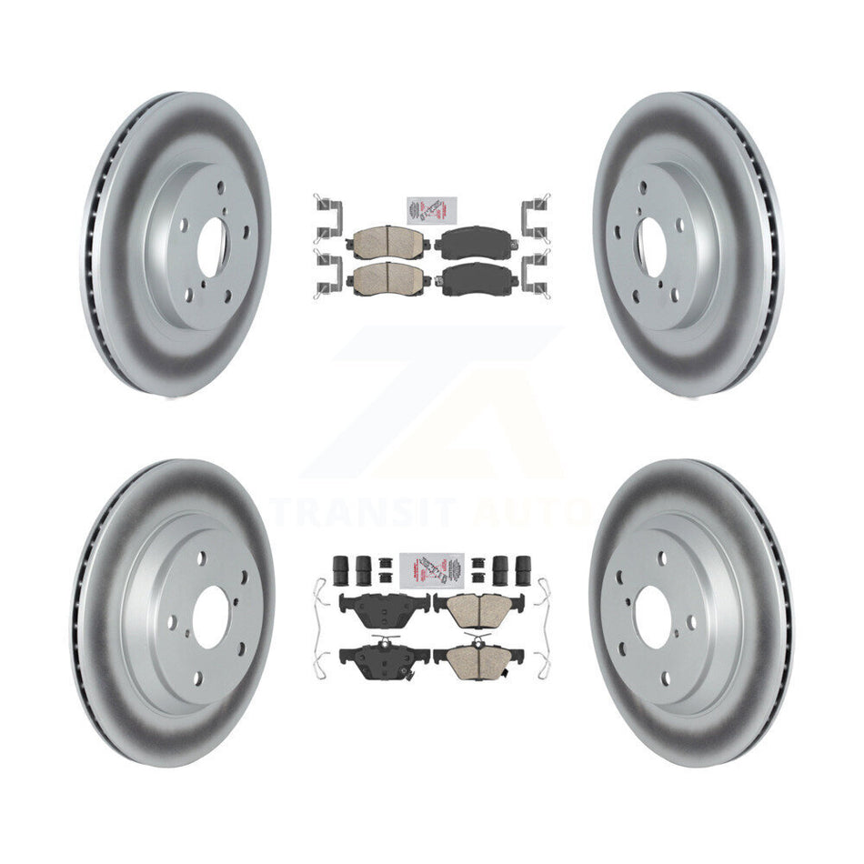 Front Rear Ceramic Pads And Coated Disc Brake Rotors Kit For Subaru Forester KGA-103168