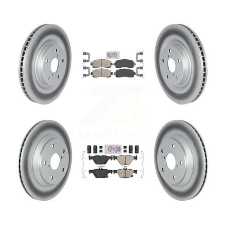 Front Rear Ceramic Pads And Coated Disc Brake Rotors Kit For Subaru Forester Crosstrek KGA-103170