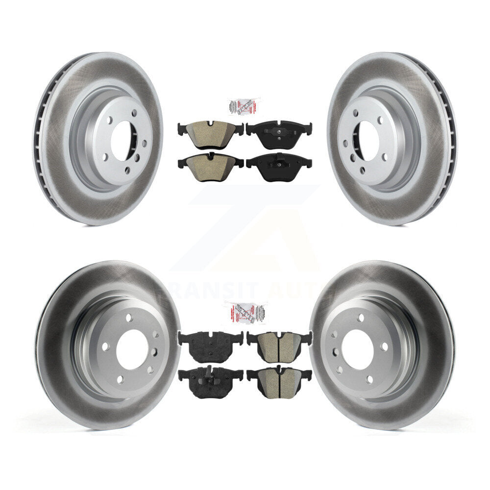 Front Rear Semi-Metallic Pad Coat Brake Rotor Kit For BMW 335i xDrive X1 335xi 335is 335d KGA-103203