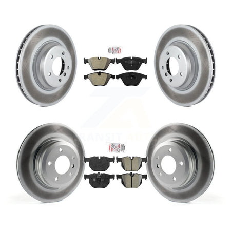 Front Rear Semi-Metallic Pad Coat Brake Rotor Kit For BMW 335i xDrive X1 335xi 335is 335d KGA-103203