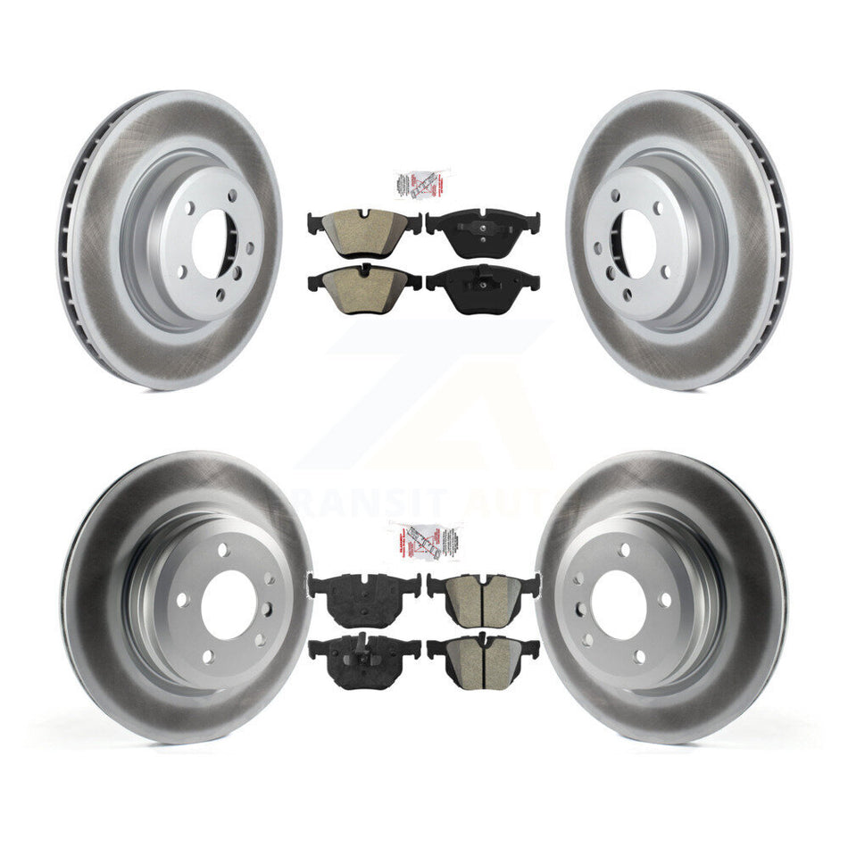 Front Rear Semi-Metallic Pad Coat Brake Rotor Kit For BMW 335i xDrive X1 335xi 335is 335d KGA-103203