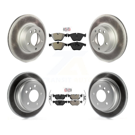 Front Rear Semi-Metallic Pad And Coated Disc Brake Rotor Kit For BMW 328i xDrive X1 328xi KGA-103206