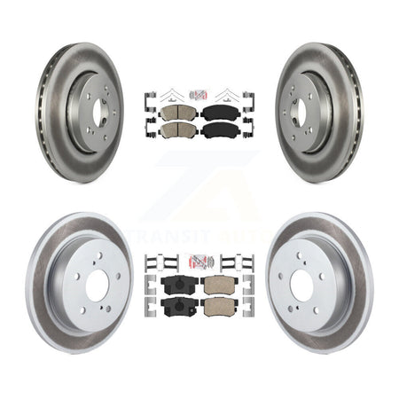 Front Rear Ceramic Pads And Coated Disc Brake Rotors Kit For 2010-2013 Suzuki Kizashi KGA-103225