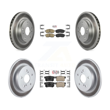 Front Rear Ceramic Pads And Coated Disc Brake Rotors Kit For Suzuki SX4 Crossover KGA-103226