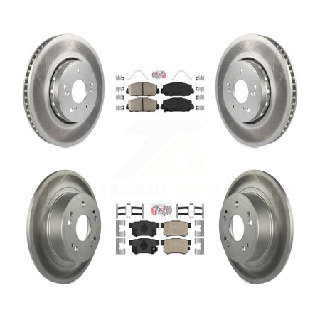 Front Rear Ceramic Pads And Coated Disc Brake Rotors Kit For 2016 Acura ILX KGA-103230