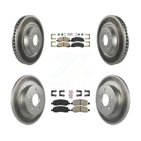 Front Rear Ceramic Pad Coat Disc Brake Rotor Kit For 2006-2011 Buick Lucerne Cadillac DTS KGA-103242