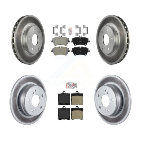 Front Rear Semi-Metallic Pad And Coated Disc Brake Rotors Kit For Mercedes-Benz C230 C240 KGA-103253