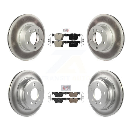 Front Rear Semi-Metallic Pads And Coated Disc Brake Rotors Kit For BMW 320i xDrive 328d KGA-103280