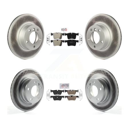 Front Rear Semi-Metallic Pads And Coated Disc Brake Rotors Kit For BMW 320i 328d KGA-103330