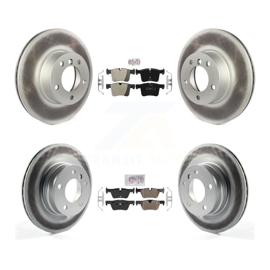 Front Rear Semi-Metallic Pads And Coated Disc Brake Rotors Kit For BMW 320i 328d KGA-103330