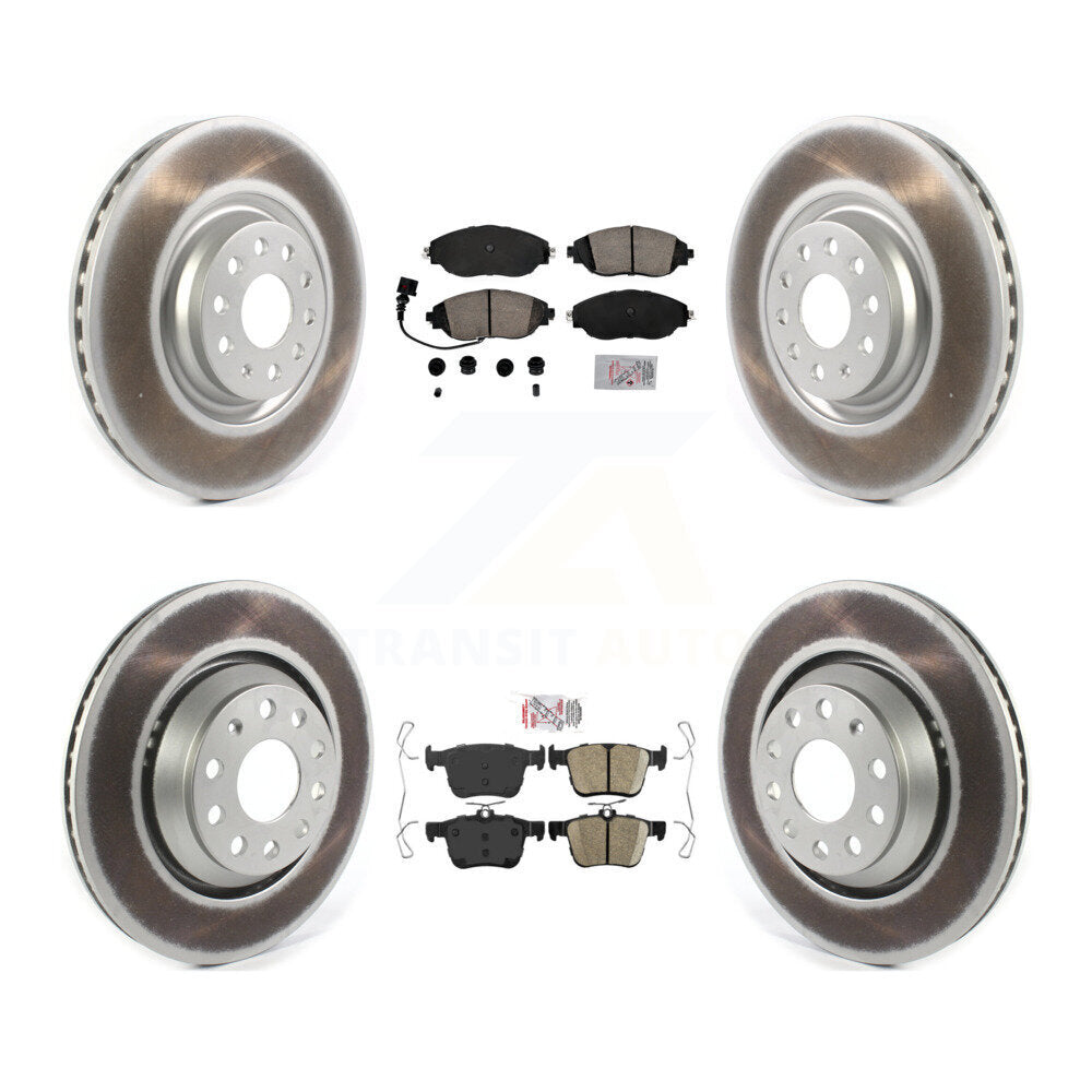 Front Rear Ceramic Pad Coat Disc Brake Rotor Kit For Audi S3 A3 Quattro Volkswagen Arteon KGA-103349
