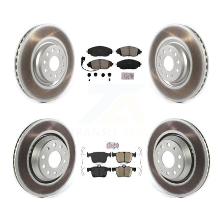 Front Rear Ceramic Pad Coat Disc Brake Rotor Kit For Audi S3 A3 Quattro Volkswagen Arteon KGA-103349
