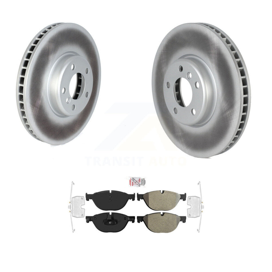 Front Coat Brake Rotors Semi-Metallic Pad Kit For BMW 550i xDrive 650i Gran Coupe 535i GT KGA-103366