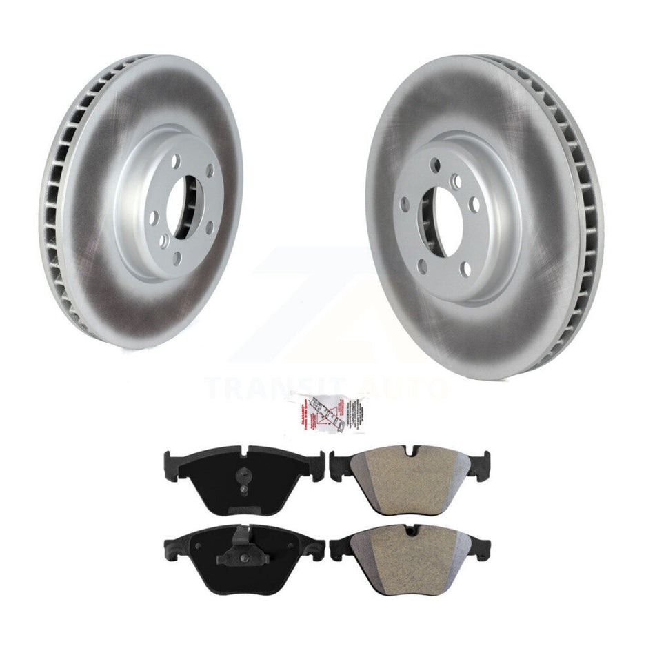 Front Coated Disc Brake Rotors And Semi-Metallic Pads Kit For 2011-2013 BMW 535i KGA-103367