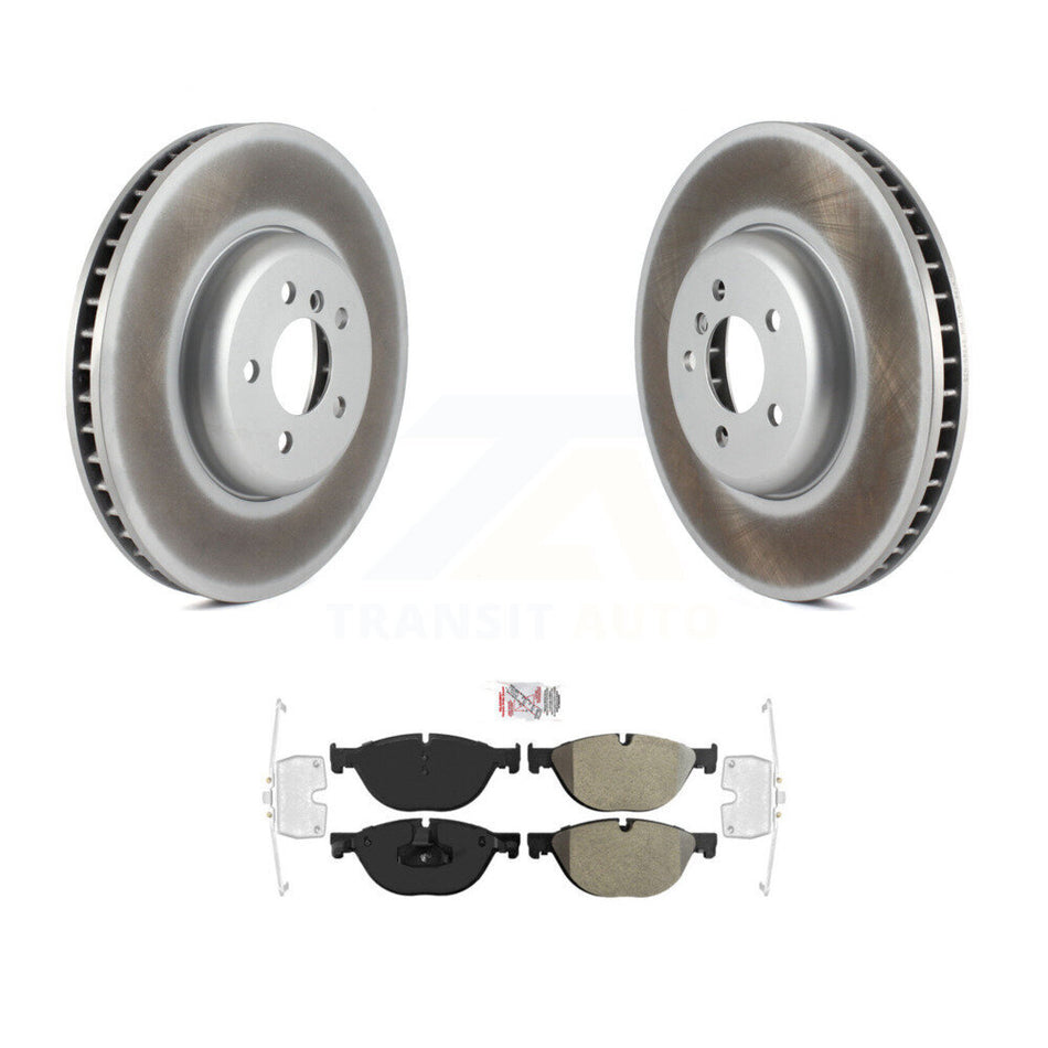 Front Coated Disc Brake Rotor And Semi-Metallic Pad Kit For BMW 750i xDrive 750Li 550i GT KGA-103368