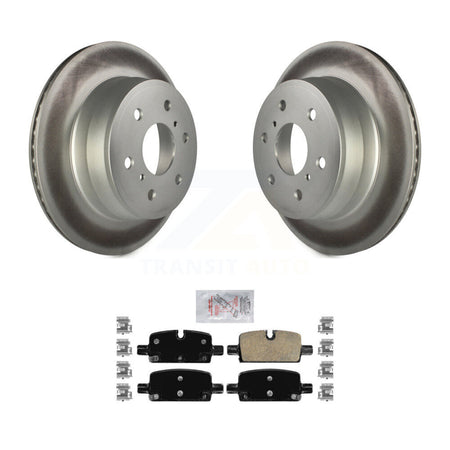 Rear Coat Brake Rotors Ceramic Pad Kit For 2019 GMC Sierra 1500 With Manual Parking KGA-103387