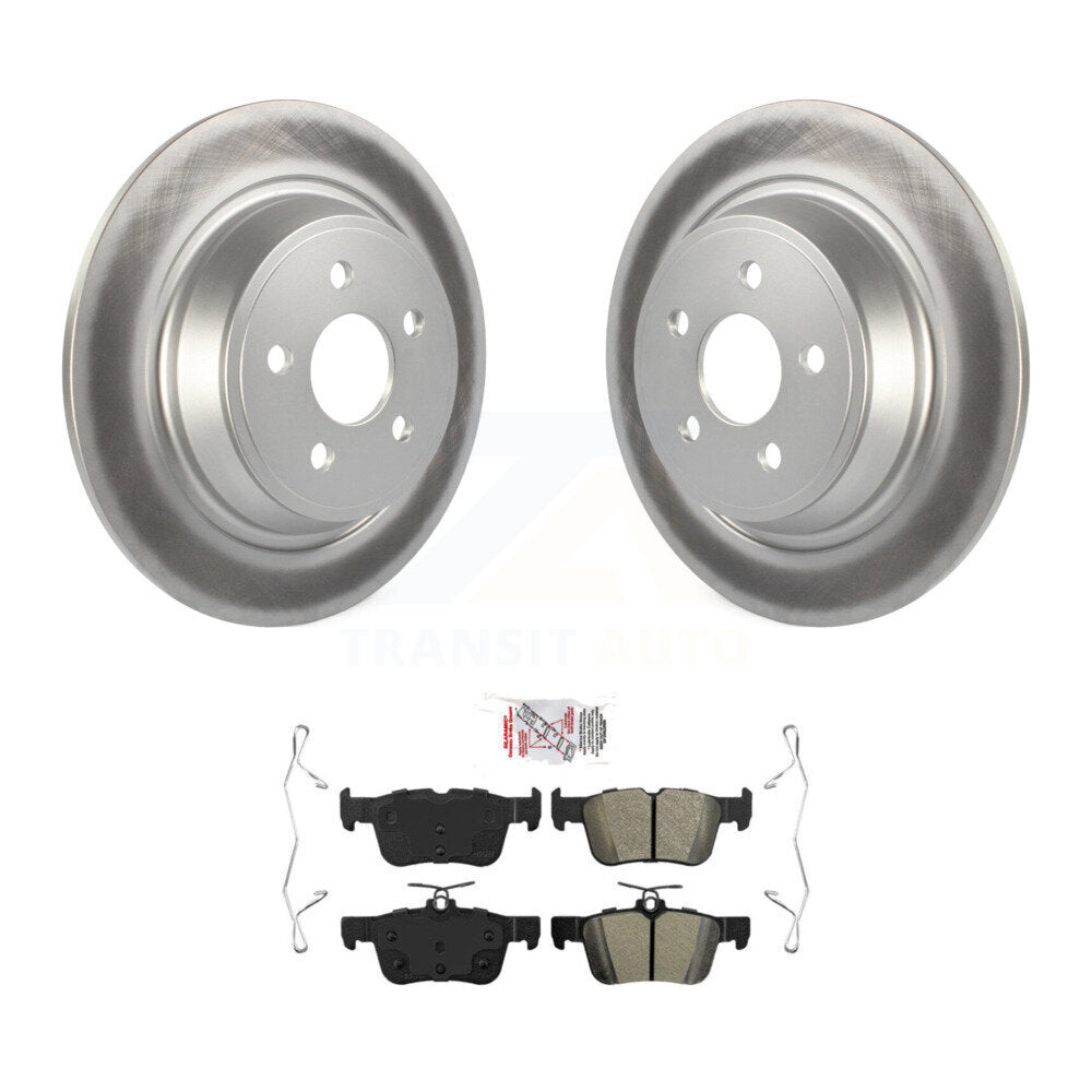 Rear Coat Brake Rotor Semi-Metallic Pad Kit For Ford Edge Fusion Lincoln Nautilus MKX MKZ KGA-103403