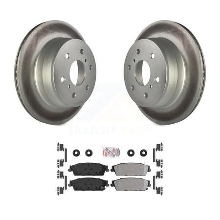Rear Coat Brake Rotor Semi-Metallic Pad Kit For Chevrolet GMC Sierra 1500 Silverado Tahoe KGA-103405