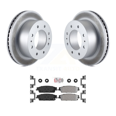 Rear Coat Disc Brake Rotor Semi-Metallic Pad Kit For 2011 Chevrolet Silverado 1500 Hybrid KGA-103407