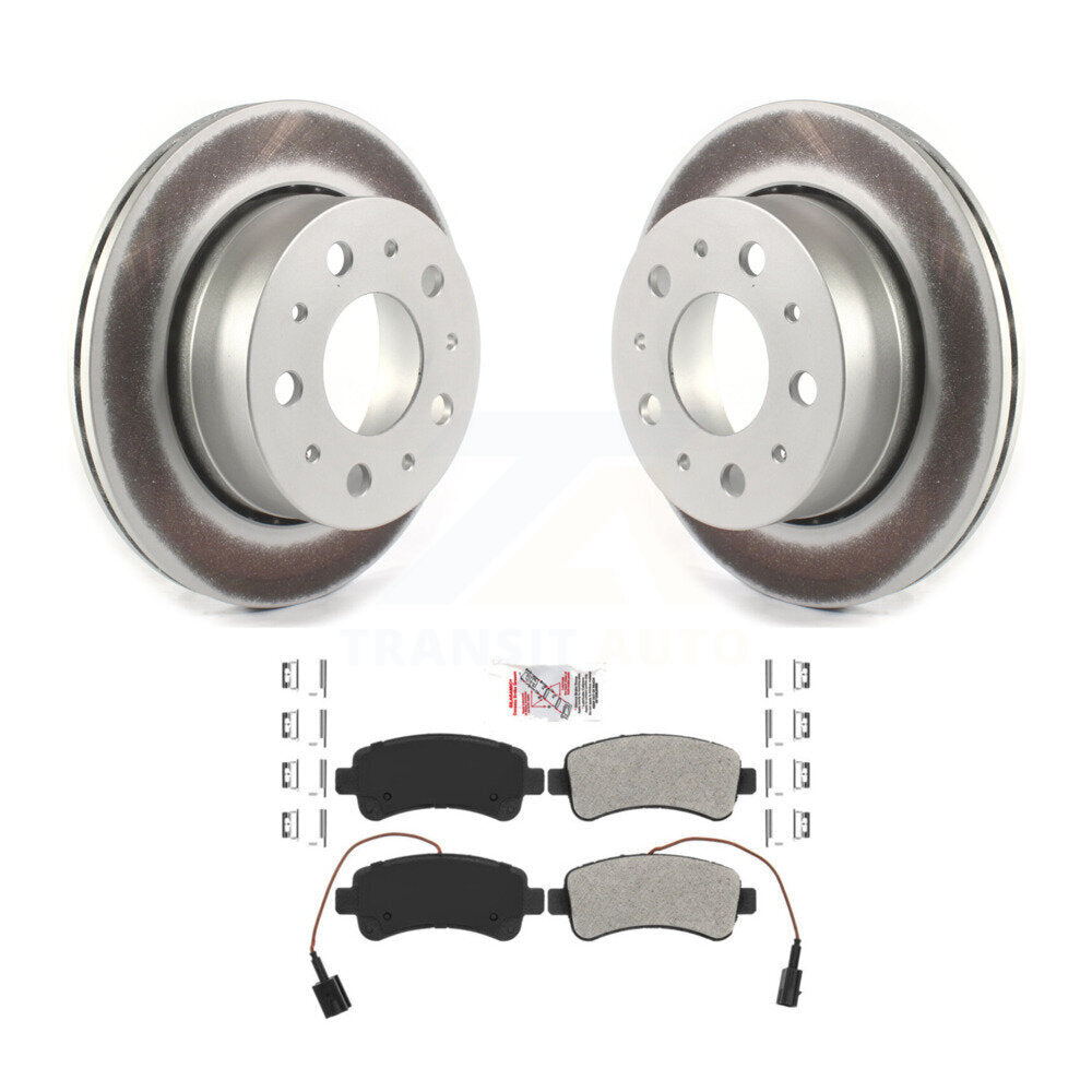 Rear Coated Brake Rotors Semi-Metallic Pad Kit For 2014-2021 Ram ProMaster 2500 3500 1500 KGA-103412