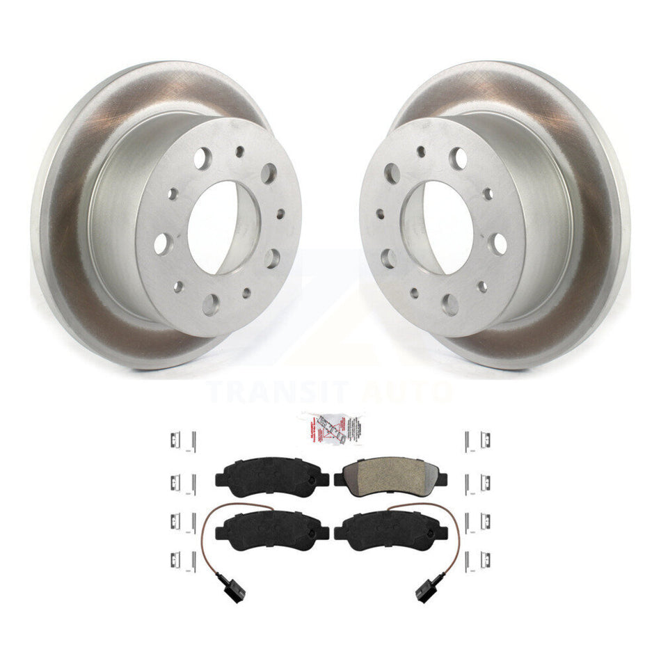 Rear Coated Brake Rotors Semi-Metallic Pad Kit For 2014-2021 Ram ProMaster 2500 3500 1500 KGA-103415