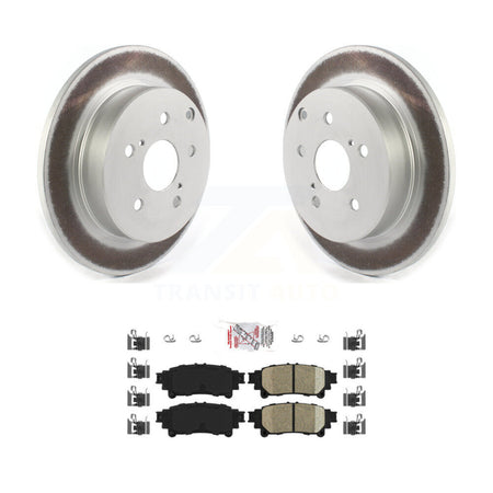 Rear Coated Disc Brake Rotors And Ceramic Pads Kit For Toyota Prius V Mirai KGA-103427