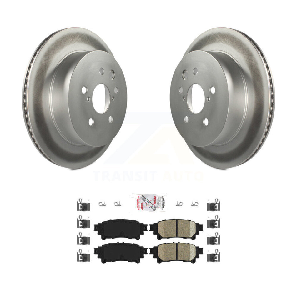 Rear Coated Disc Brake Rotors And Ceramic Pads Kit For Lexus IS350 IS250 KGA-103430