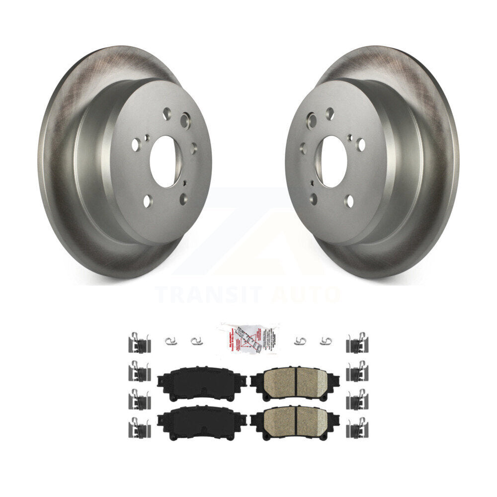 Rear Coated Disc Brake Rotors And Ceramic Pads Kit For Lexus IS250 KGA-103431