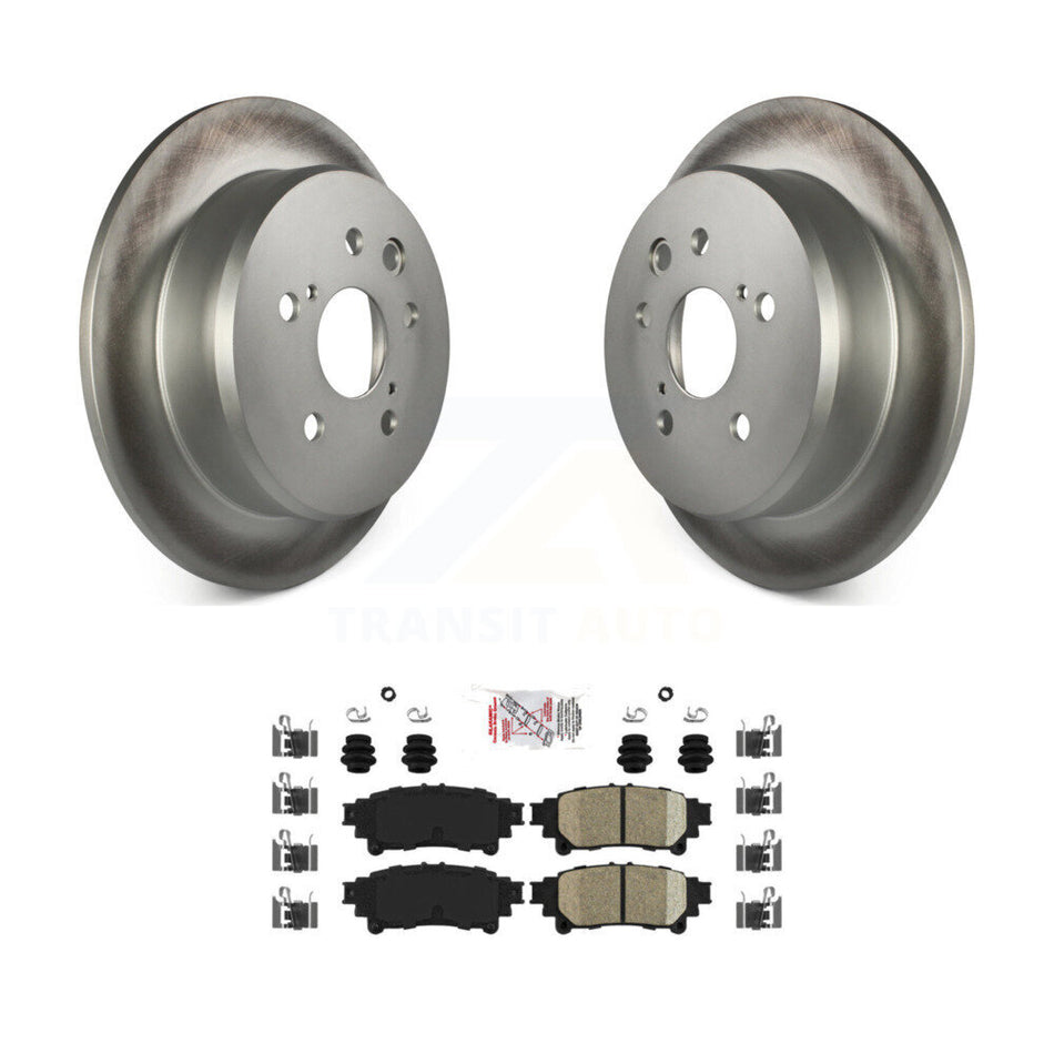 Rear Coated Disc Brake Rotors And Ceramic Pads Kit For Lexus IS250 KGA-103433