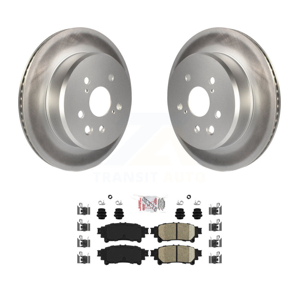 Rear Coat Disc Brake Rotor Ceramic Pad Kit For Lexus IS300 IS350 GS350 RC350 RC300 IS200t KGA-103434