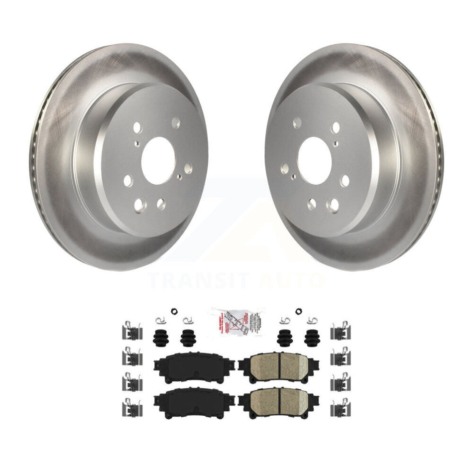 Rear Coat Disc Brake Rotor Ceramic Pad Kit For Lexus IS300 IS350 GS350 RC350 RC300 IS200t KGA-103434