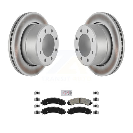 Rear Coat Brake Rotors Semi-Metallic Pad Kit For 2020-2021 Ram 3500 With Dual Wheels KGA-103439