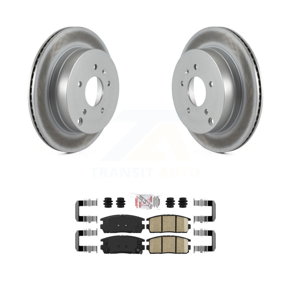 Rear Coated Brake Rotors Ceramic Pad Kit For Chevrolet Equinox Pontiac Torrent Saturn Vue KGA-103442