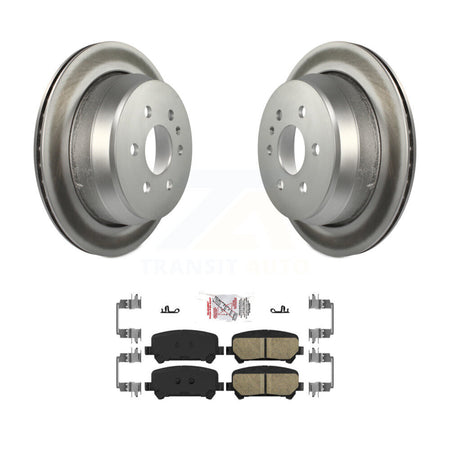 Rear Coated Disc Brake Rotors Ceramic Pad Kit For 2015-2020 Chevrolet Colorado GMC Canyon KGA-103446