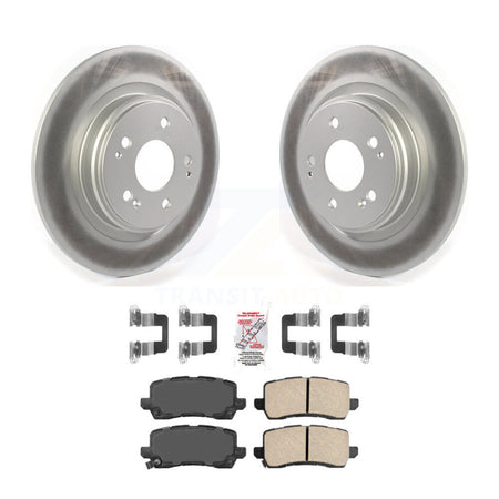 Rear Coated Disc Brake Rotors And Ceramic Pads Kit For 2017-2020 Acura MDX KGA-103454