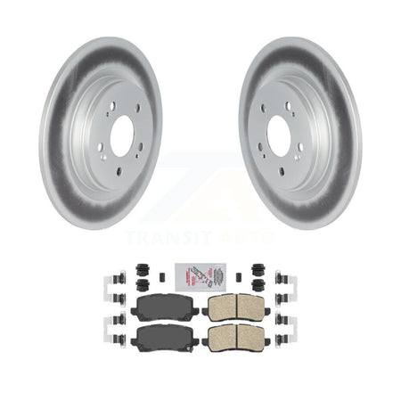 Rear Coated Disc Brake Rotors And Ceramic Pads Kit For 2018-2020 Honda Odyssey KGA-103457