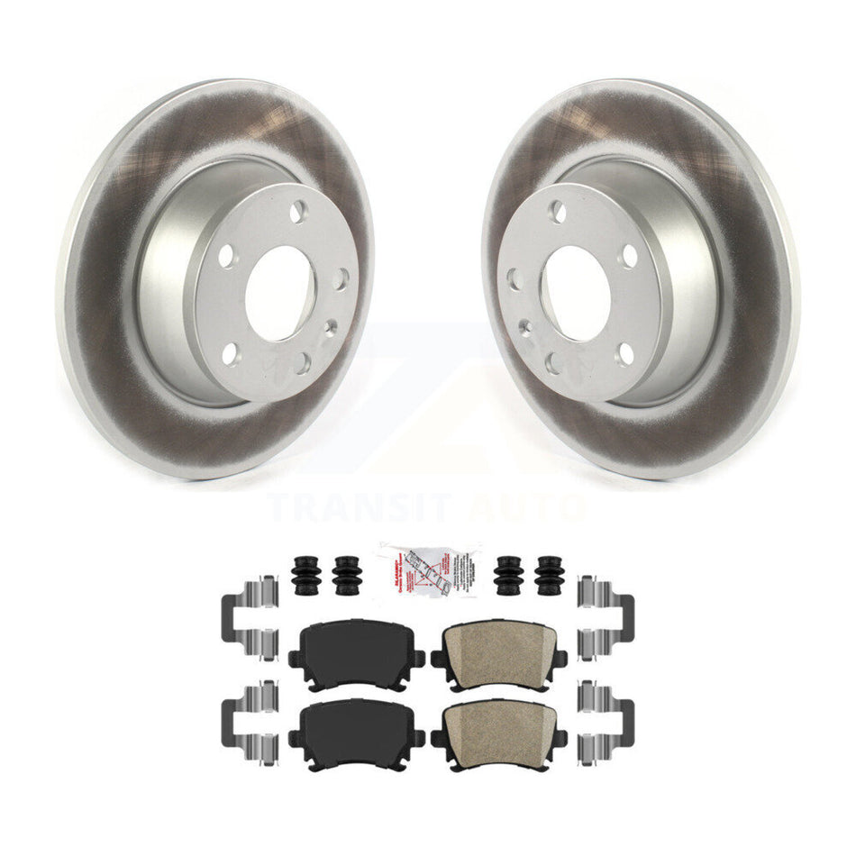 Rear Coat Brake Rotors Ceramic Pad Kit For Audi TT Quattro With 286mm Diameter Rotor KGA-103463