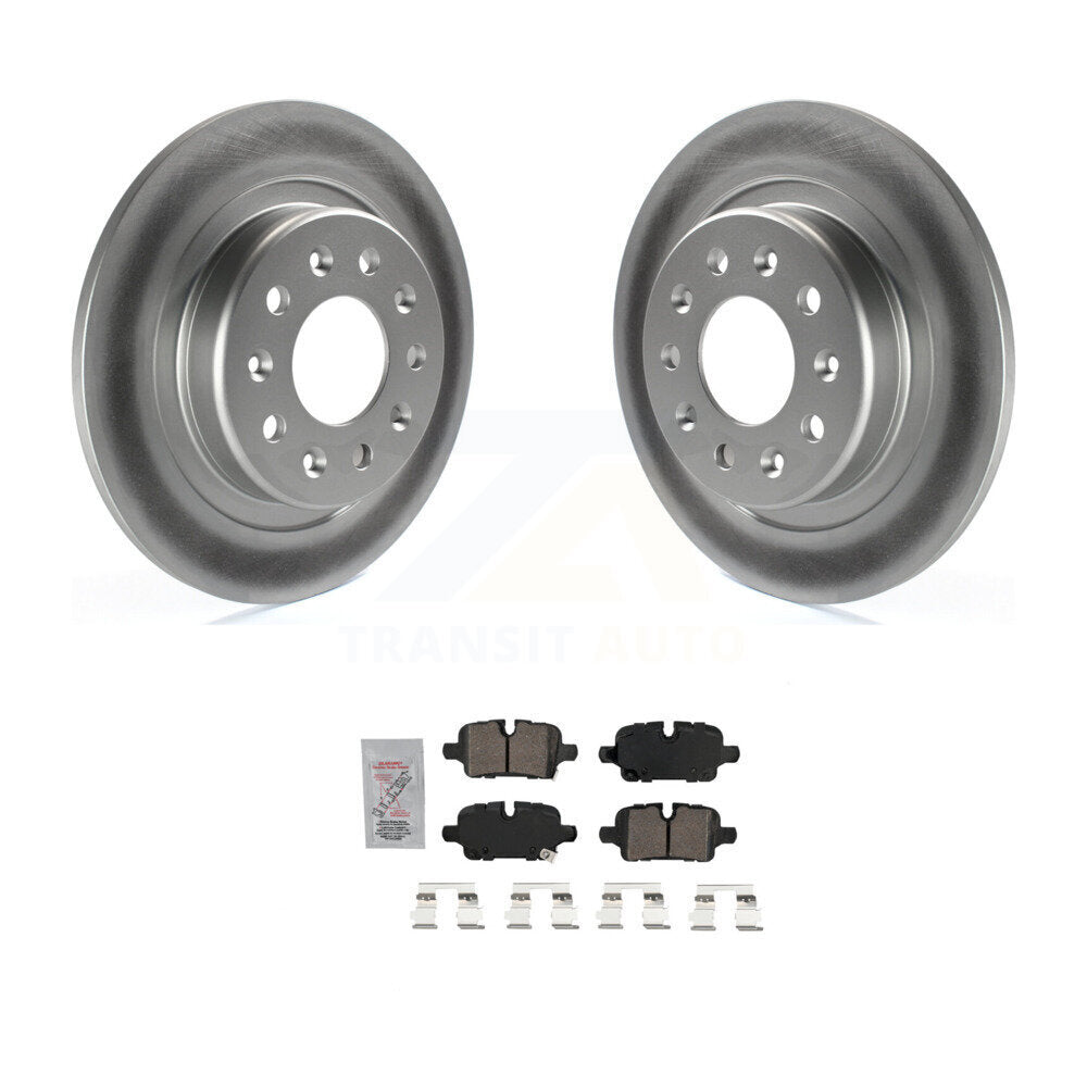 Rear Coated Disc Brake Rotor And Ceramic Pad Kit For Chevrolet Equinox GMC Terrain Malibu KGA-103496