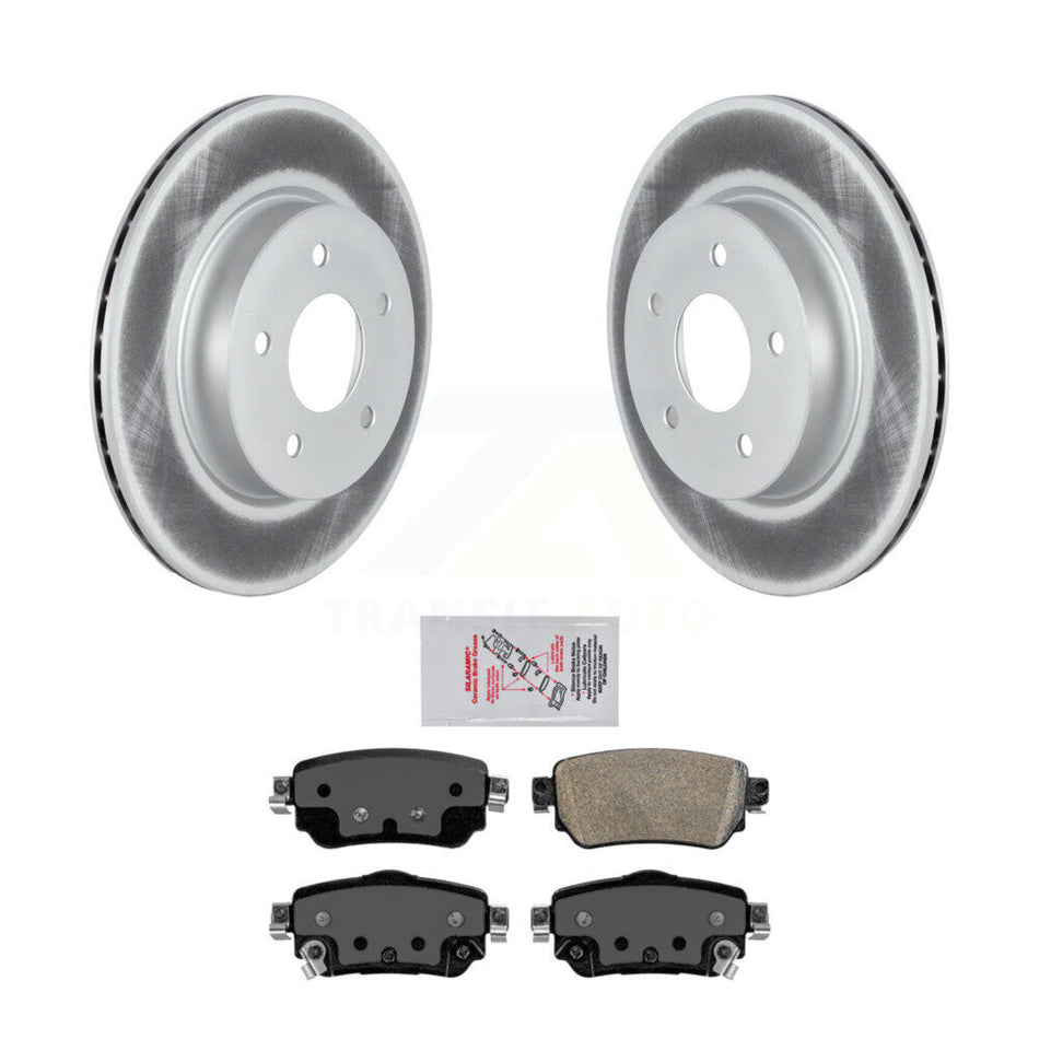 Rear Coated Disc Brake Rotors And Ceramic Pads Kit For Nissan Rogue Sport Qashqai LEAF KGA-103497