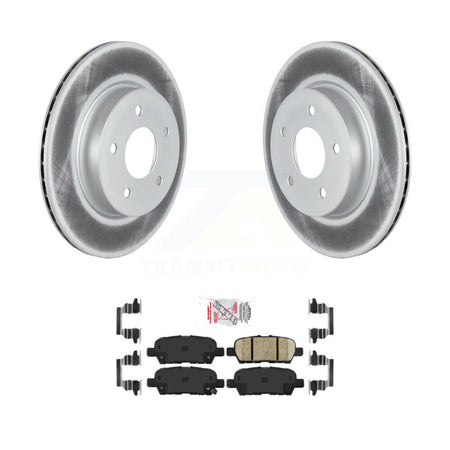 Rear Coated Disc Brake Rotors And Ceramic Pads Kit For Nissan Qashqai Rogue Sport LEAF KGA-103499