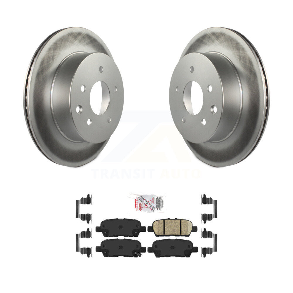 Rear Coated Brake Rotors Ceramic Pad Kit For Nissan Rogue Sport Qashqai LEAF Juke X-Trail KGA-103500
