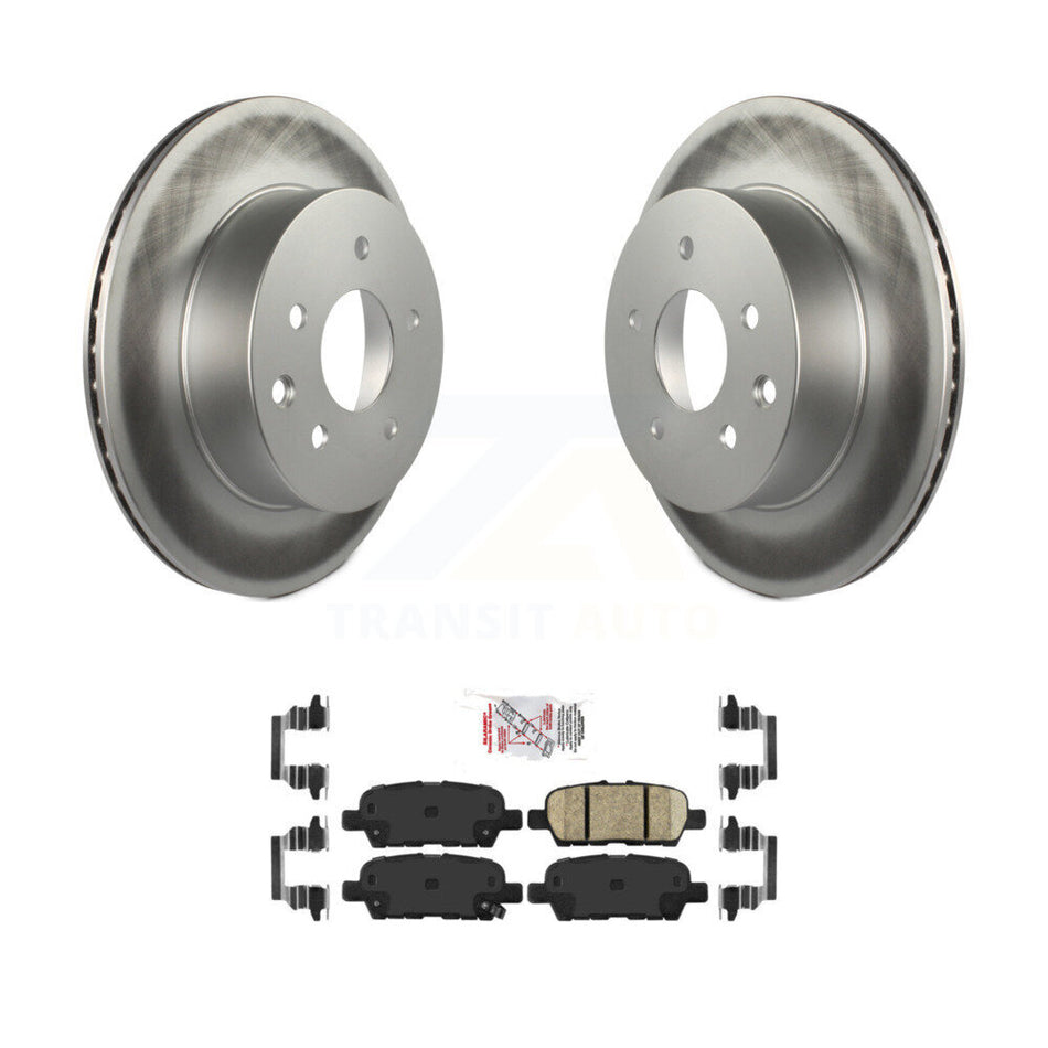 Rear Coated Brake Rotors Ceramic Pad Kit For Nissan Rogue Sport Qashqai LEAF Juke X-Trail KGA-103500