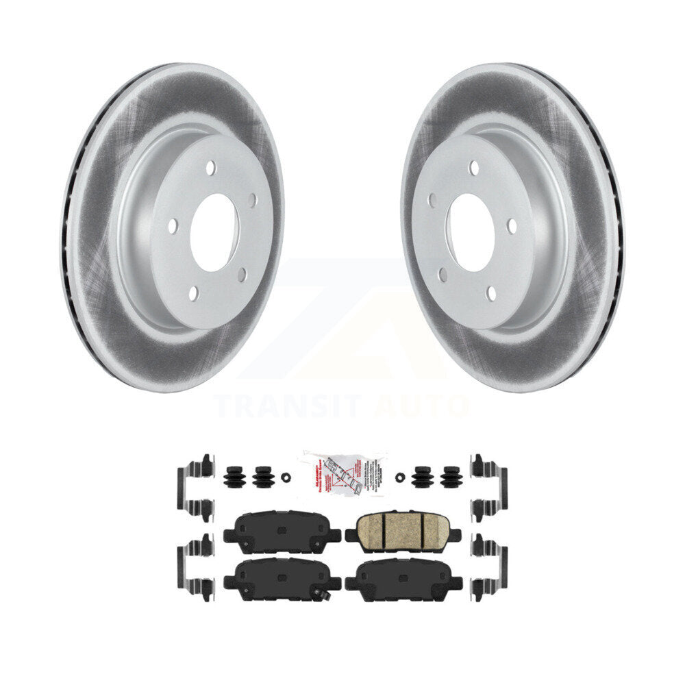 Rear Coated Disc Brake Rotors And Ceramic Pads Kit For Nissan Qashqai Rogue Sport LEAF KGA-103501